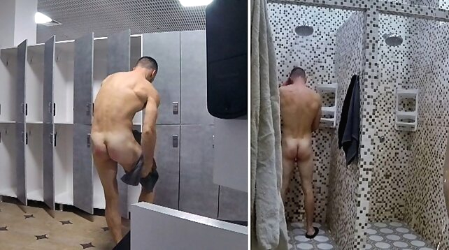 amateur boys You'll be SPYING on me even in the public shower?! My Hot Compilation! porn movie