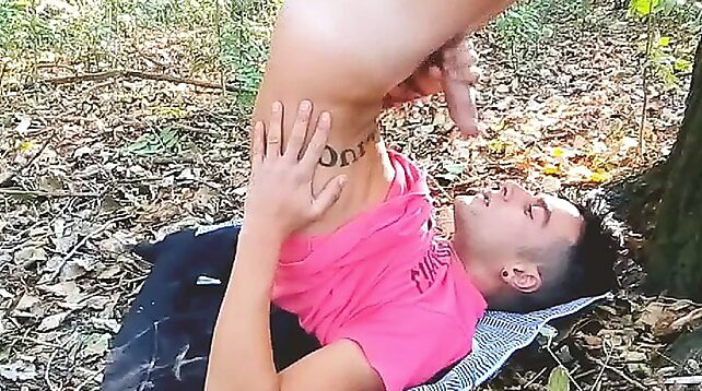 twink boys Twink outdoor self cum in mouth and own glans licking porn movie